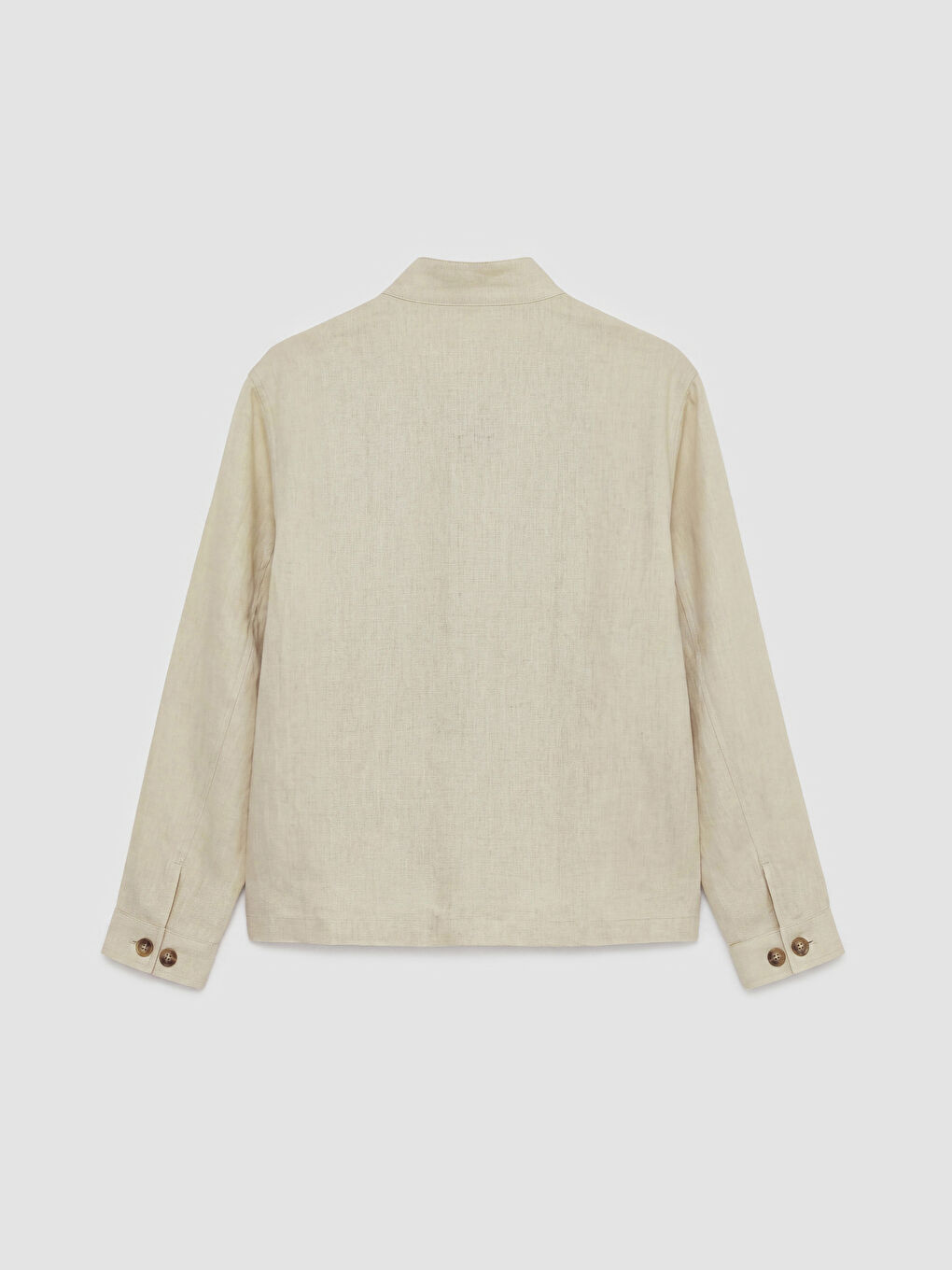 Gri Standart Kalıp Dik Yaka Erkek Mont-1