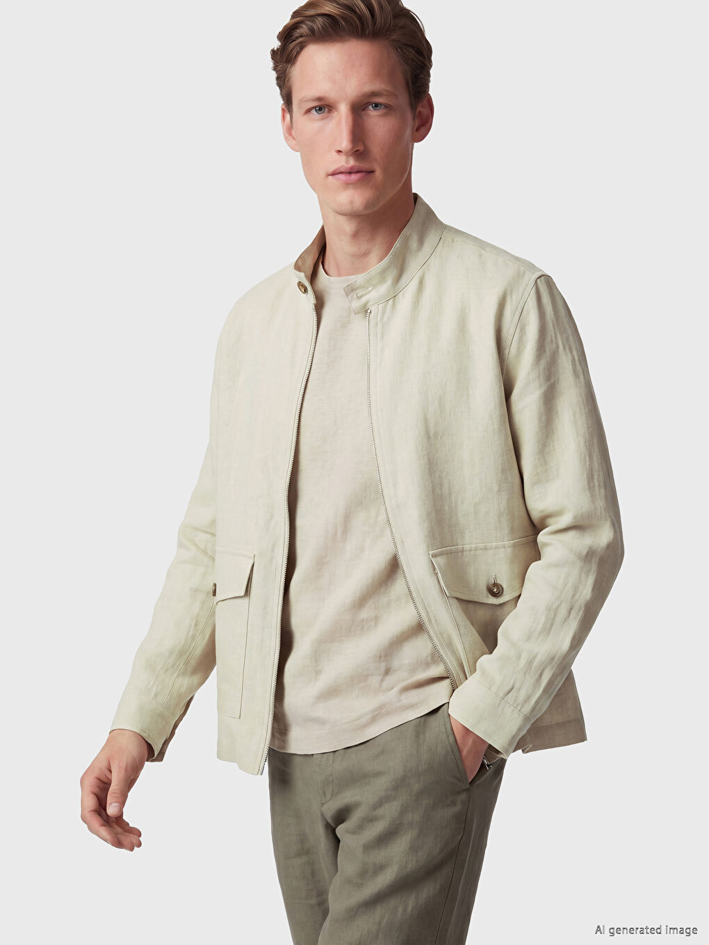 Mock Neck Men's Jacket
