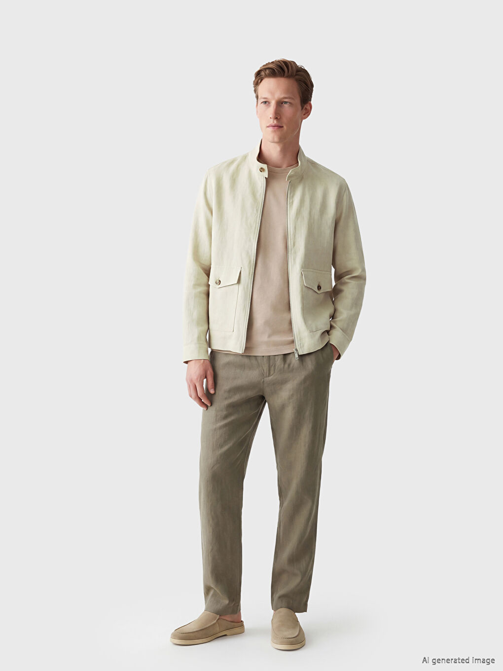 Mock Neck Men's Jacket-1