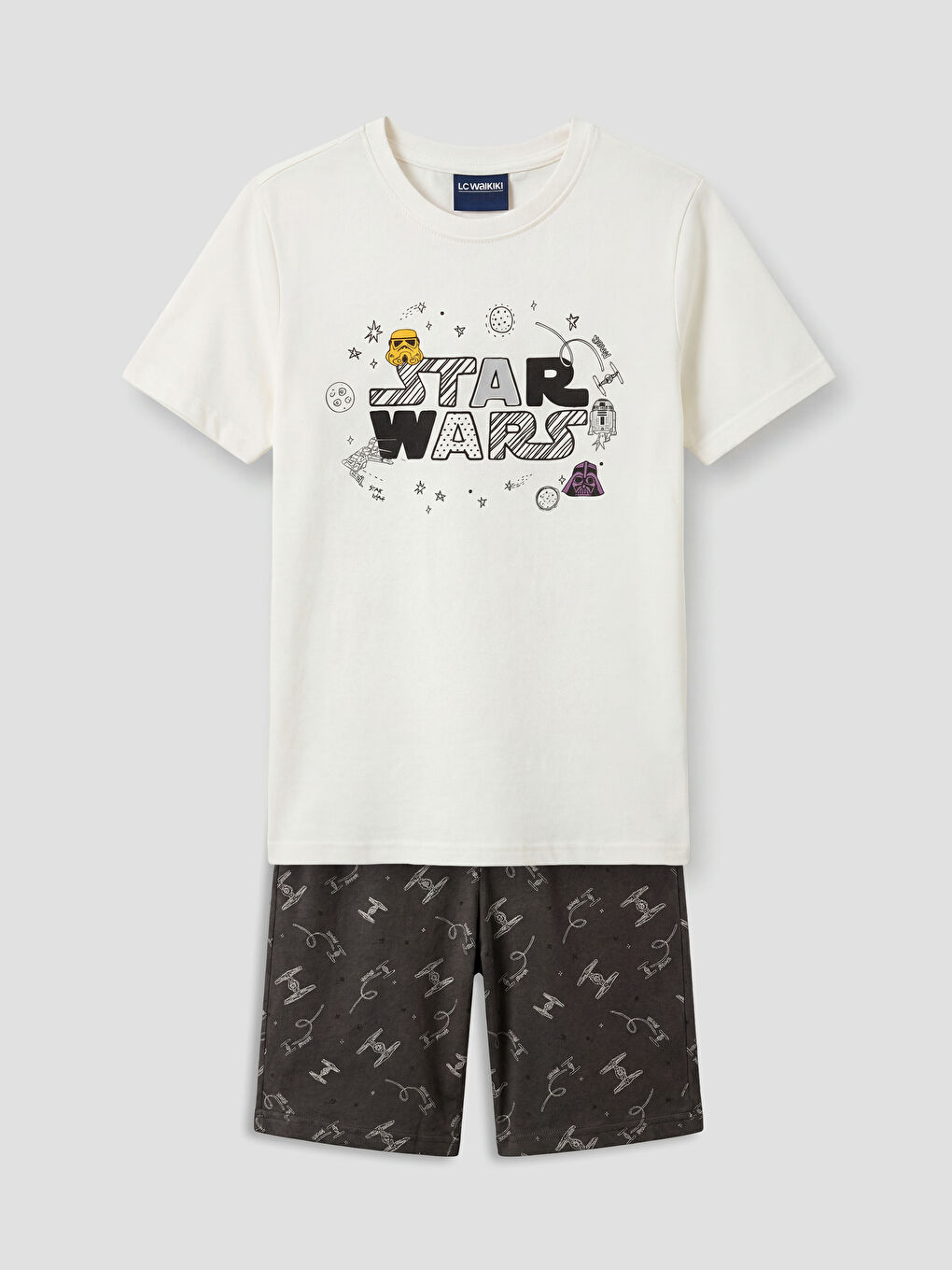 Boy ECRU Shortie Pyjama Set