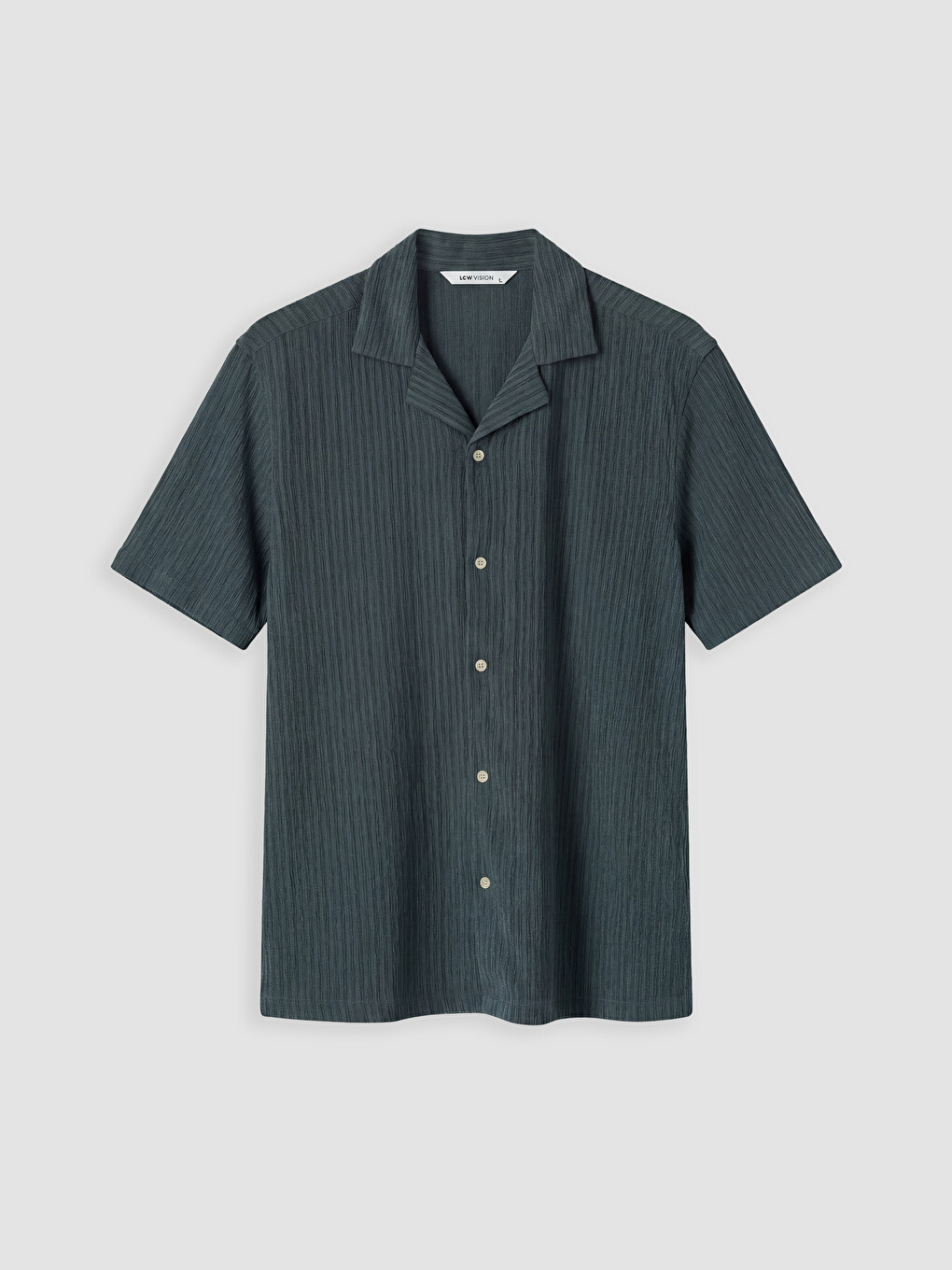 Regular Fit Striped Raschel Men's Shirt-4
