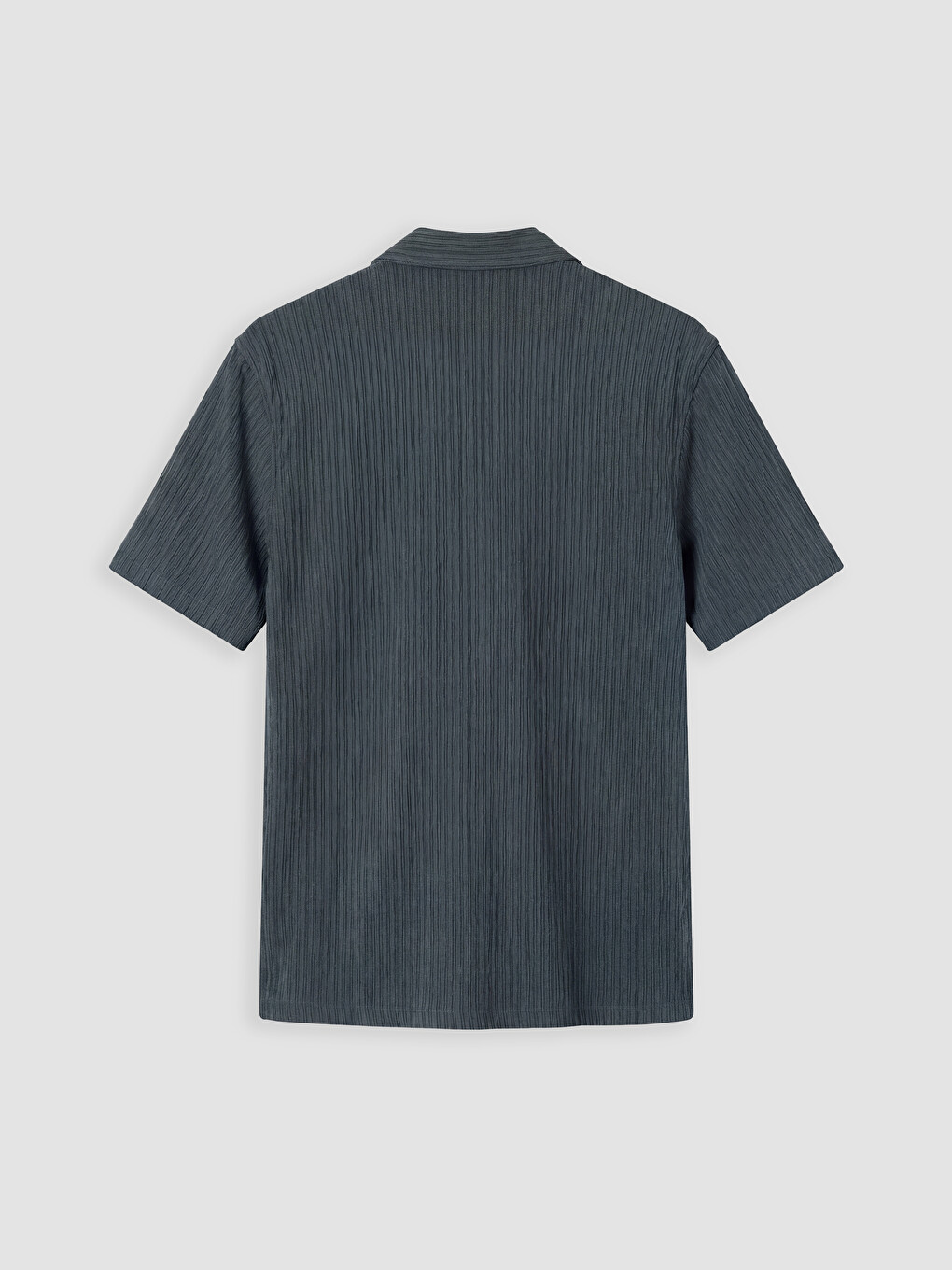 Regular Fit Striped Raschel Men's Shirt-5
