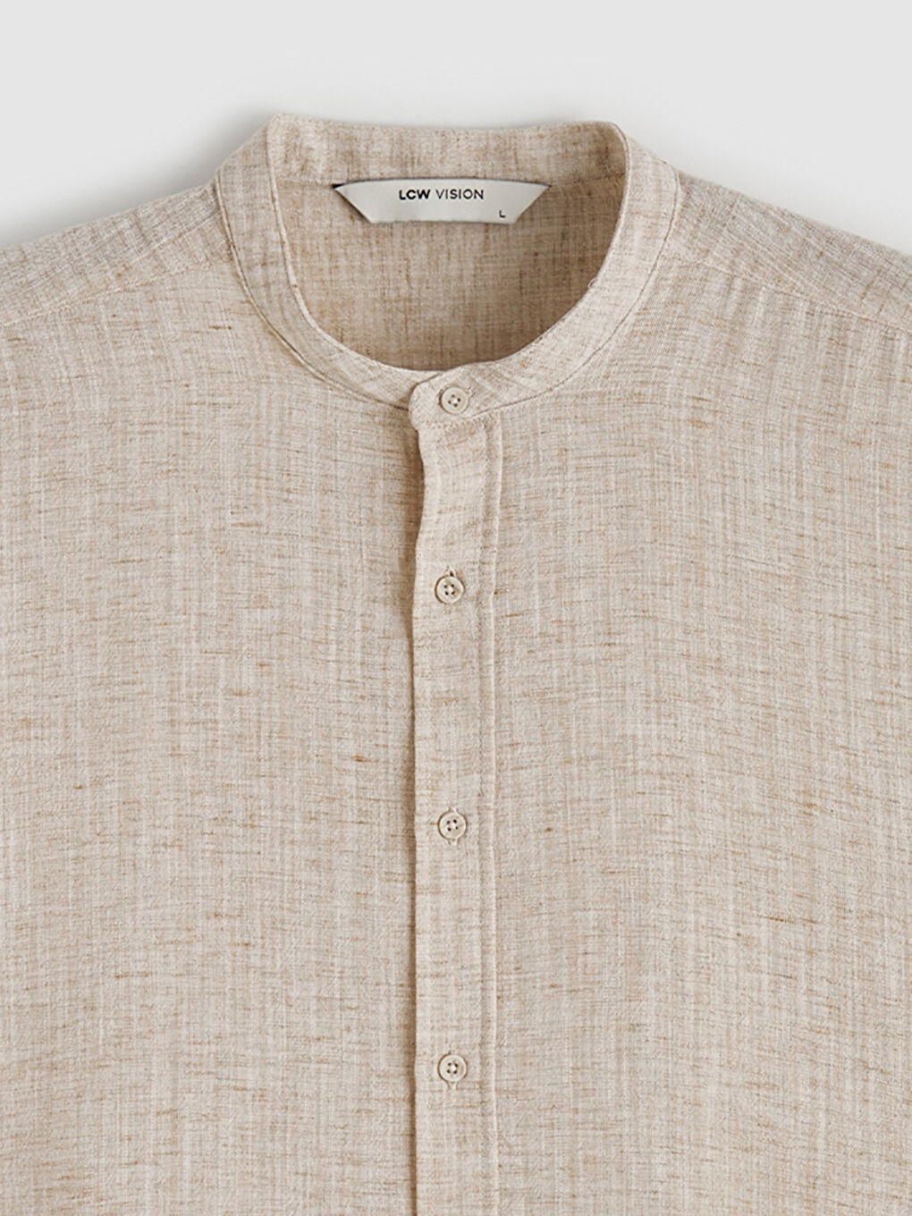 Chemise Homme à Col Officier Coupe Régulière-5