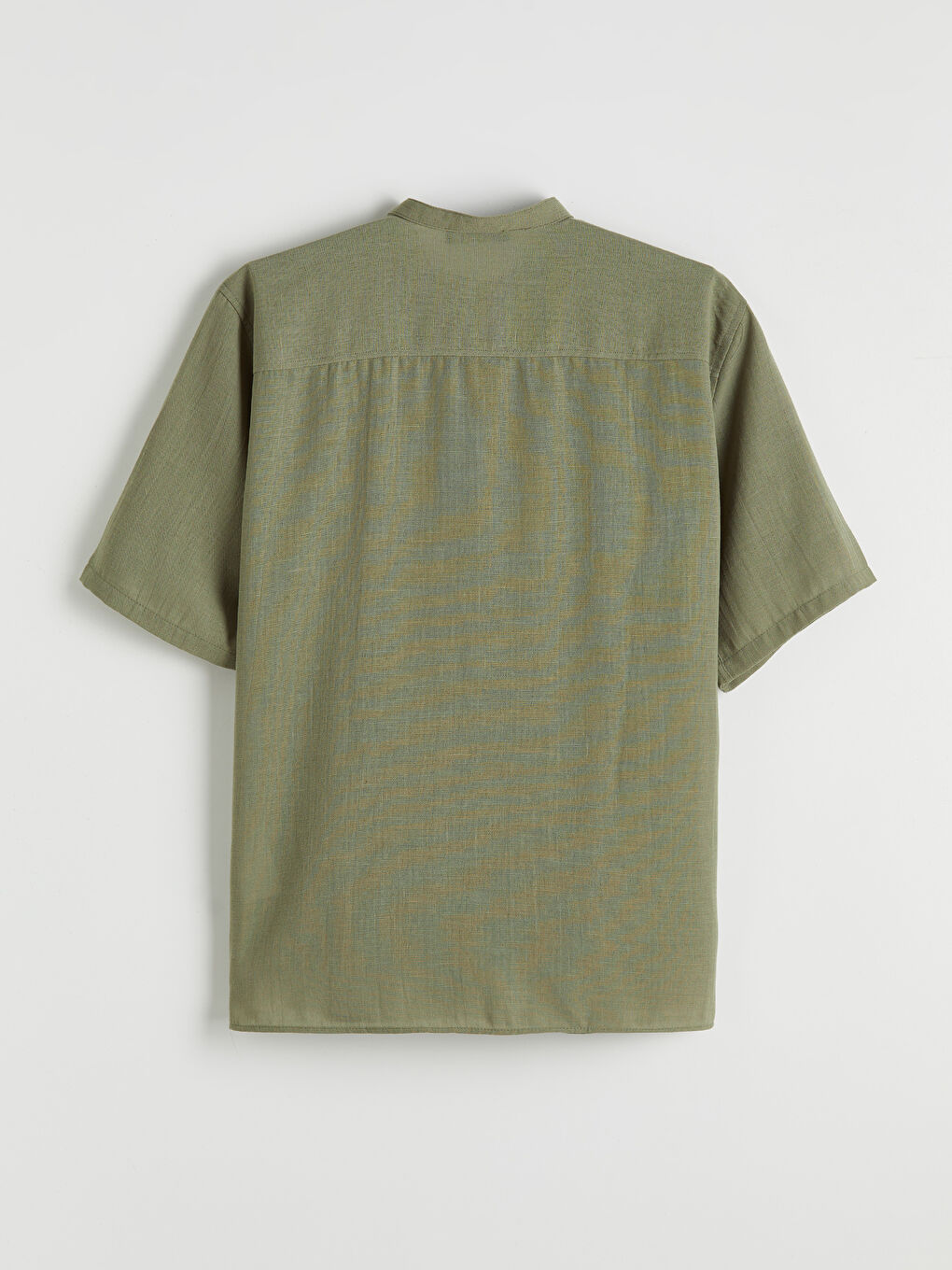 Κανονική Εφαρμογή Πουκάμισο με Γιακά Μπάντα για Άνδρες-4