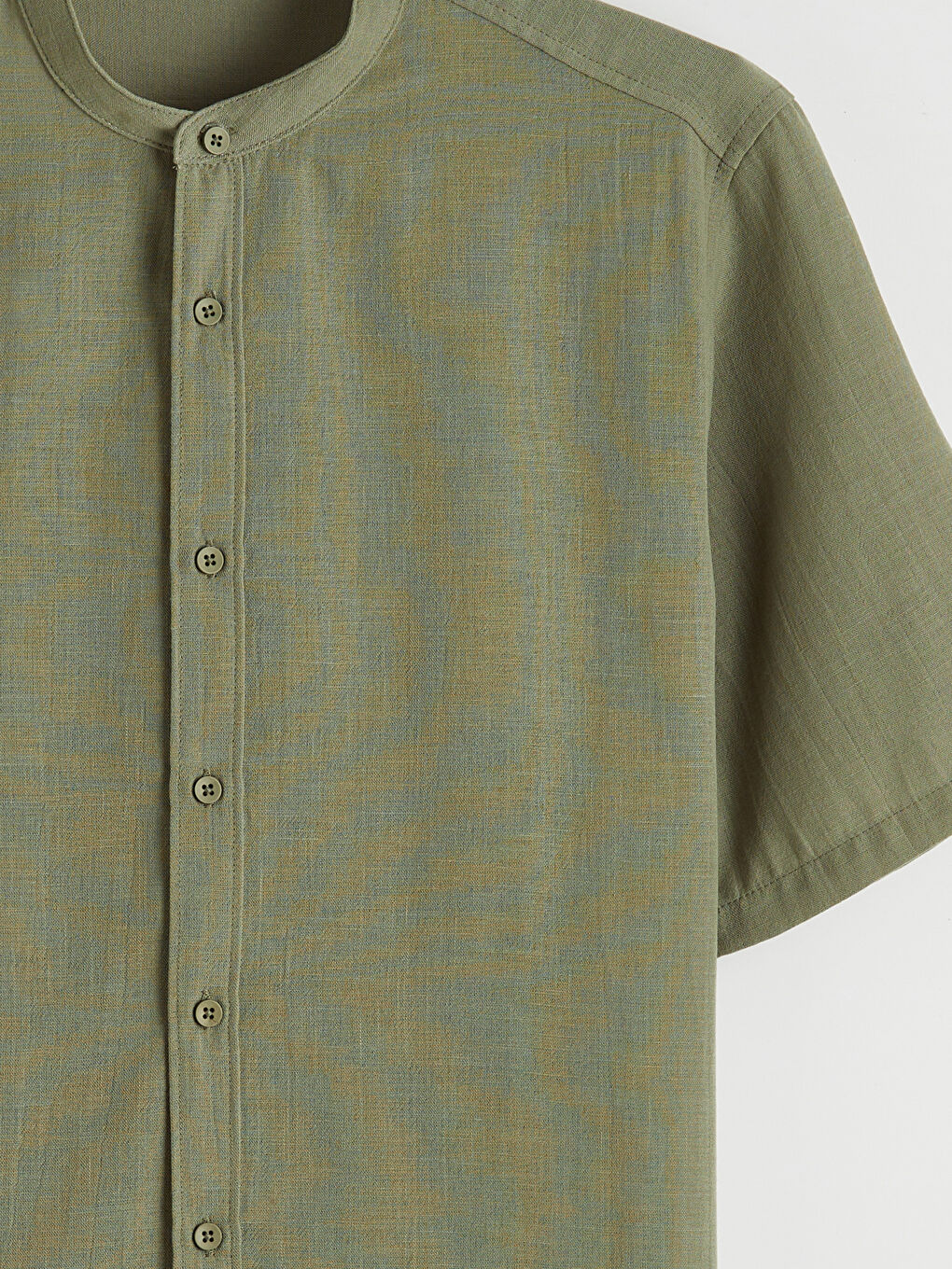 Κανονική Εφαρμογή Πουκάμισο με Γιακά Μπάντα για Άνδρες-5