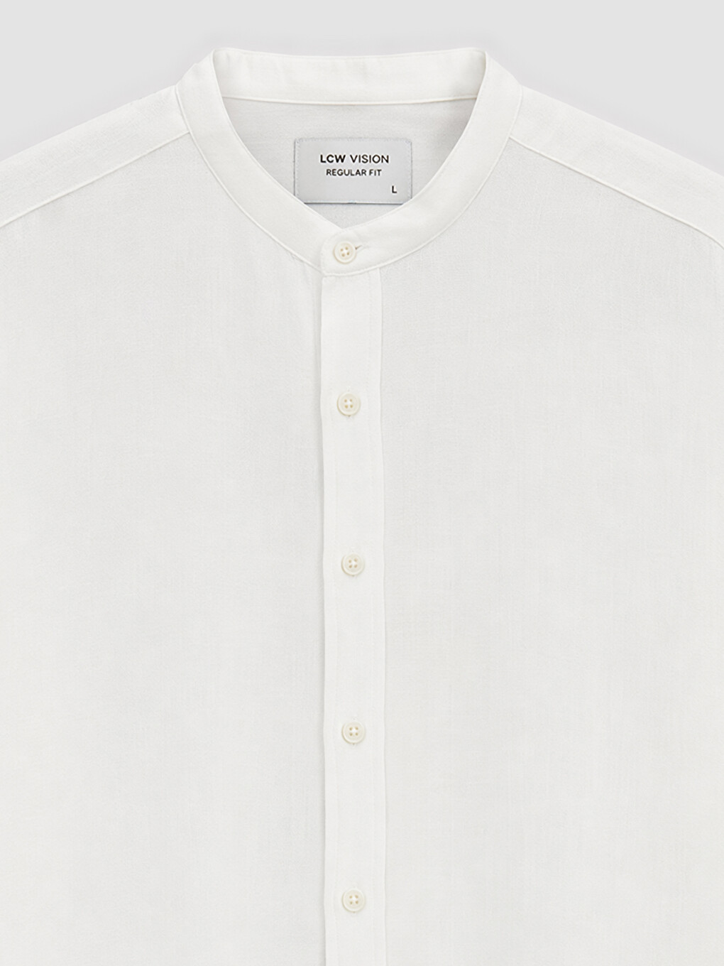 Regular Fit Grandad Collar Men's Basic Shirt-6