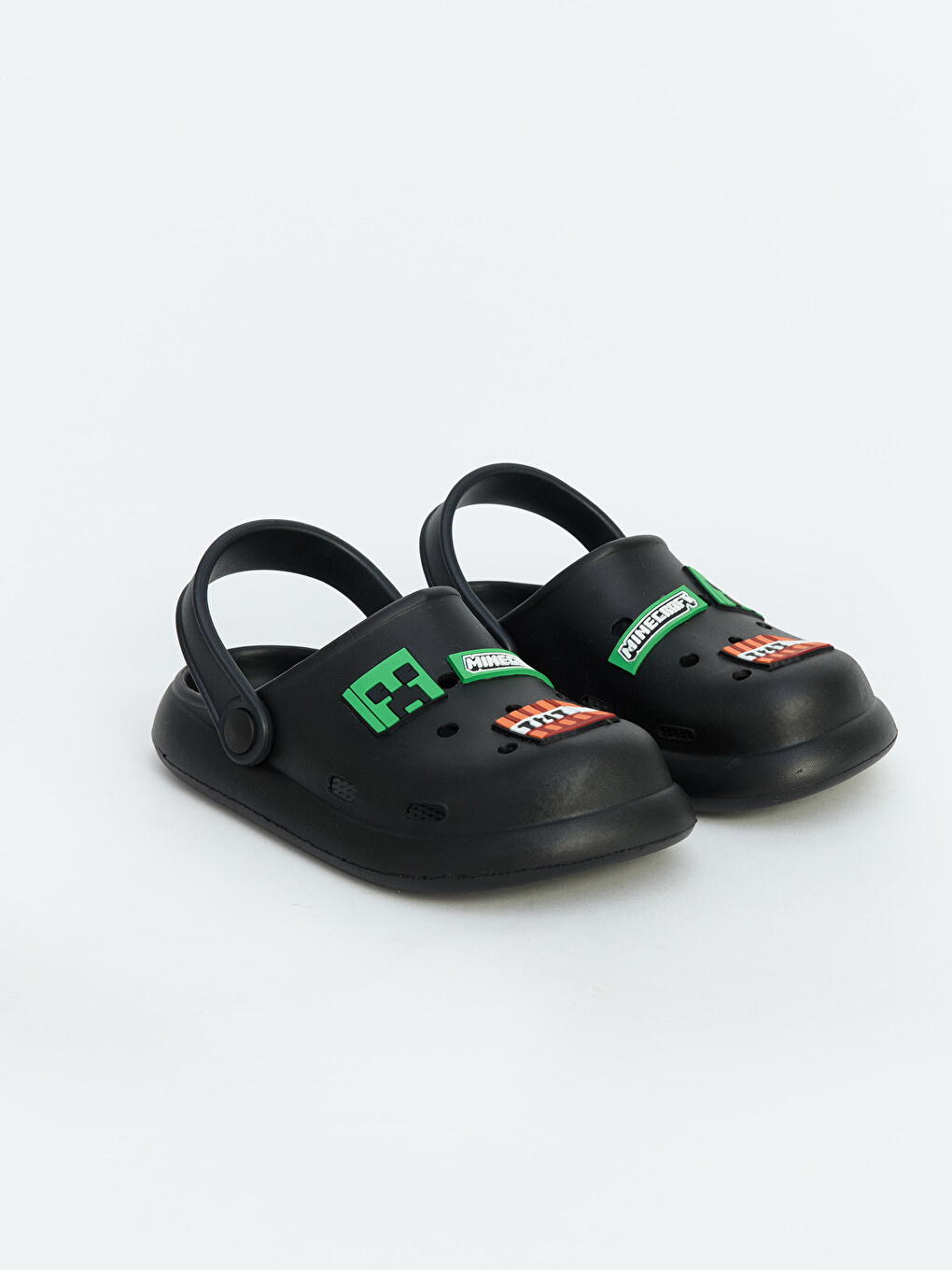 Karışık Minecraft Baskılı Unisex Çocuk Plaj Sandaleti