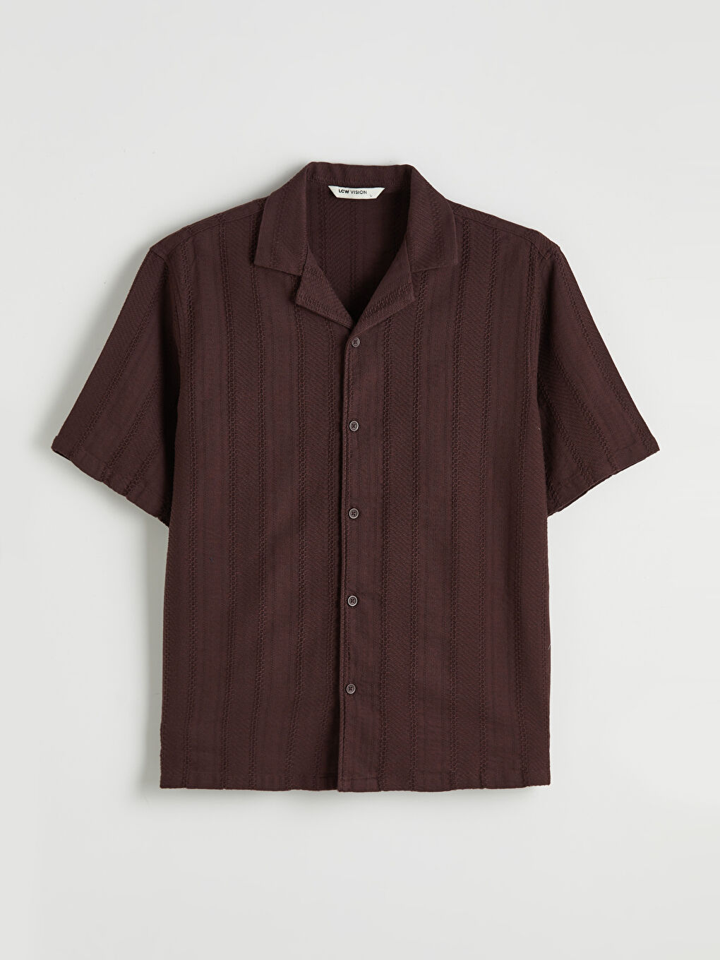 Regular Fit Men's Textured Shirt-4