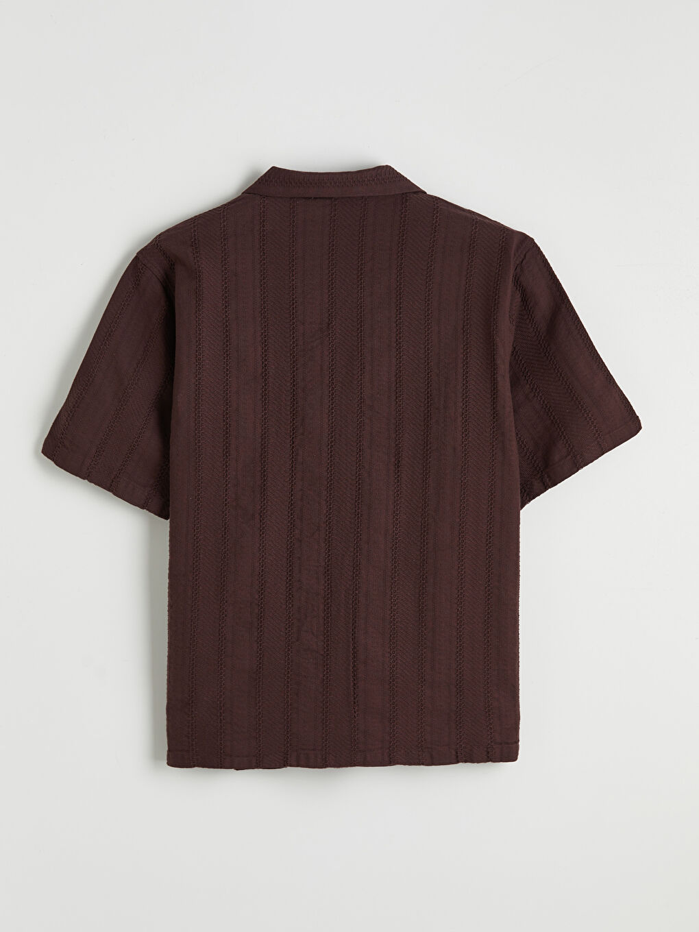 Regular Fit Men's Textured Shirt-5