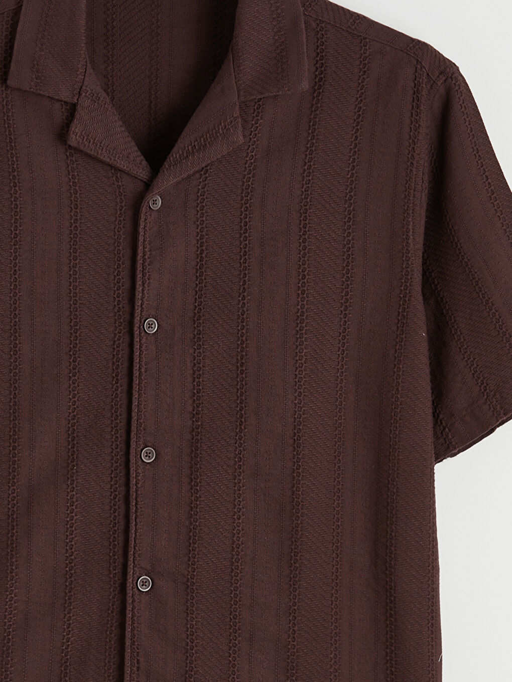 Regular Fit Men's Textured Shirt-6