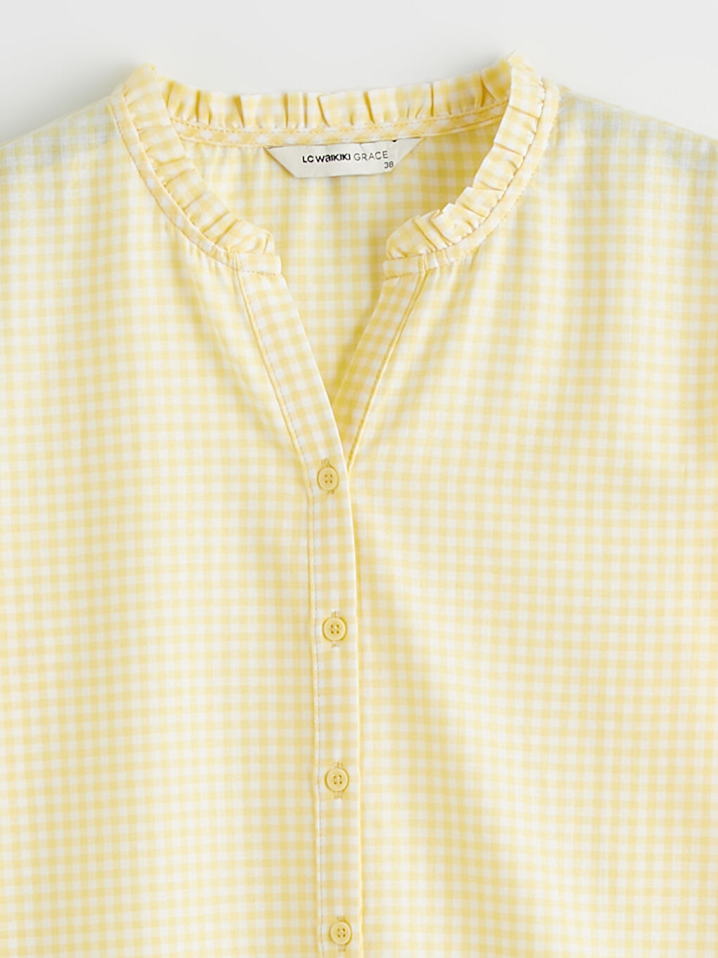 Γυναίκα ΚΙΤΡΙΝΟ Πουκάμισο-5