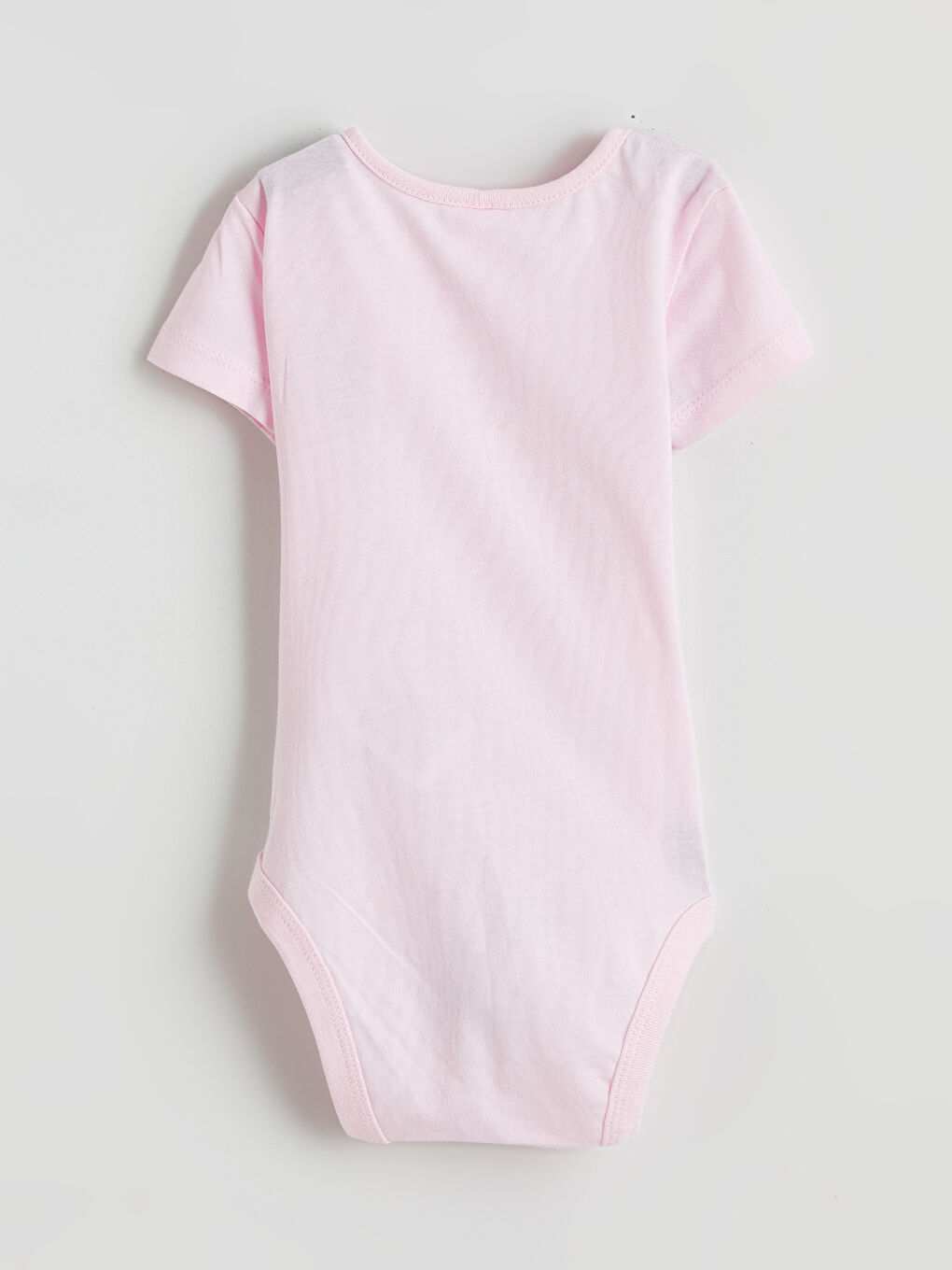 Pembe Bisiklet Yaka Kız Bebek Çıtçıtlı Body-3