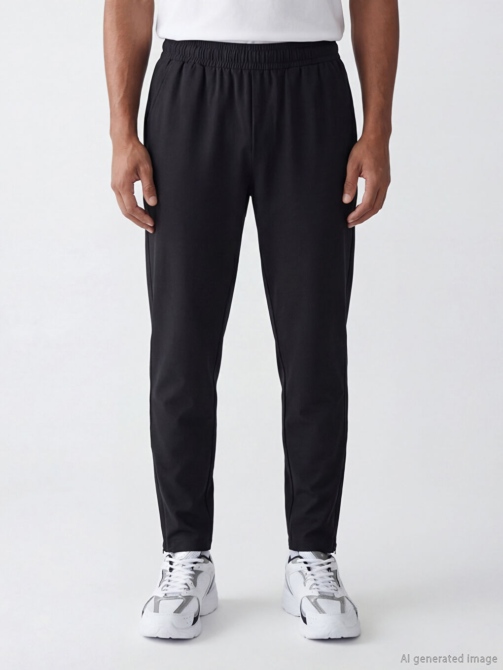 Mann SCHWARZ Jogginghose-1