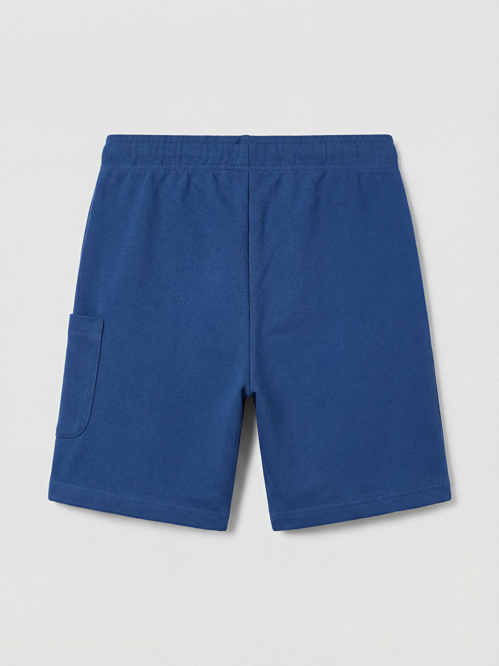 Lacivert Cepli Baskılı Erkek Çocuk Şort-1