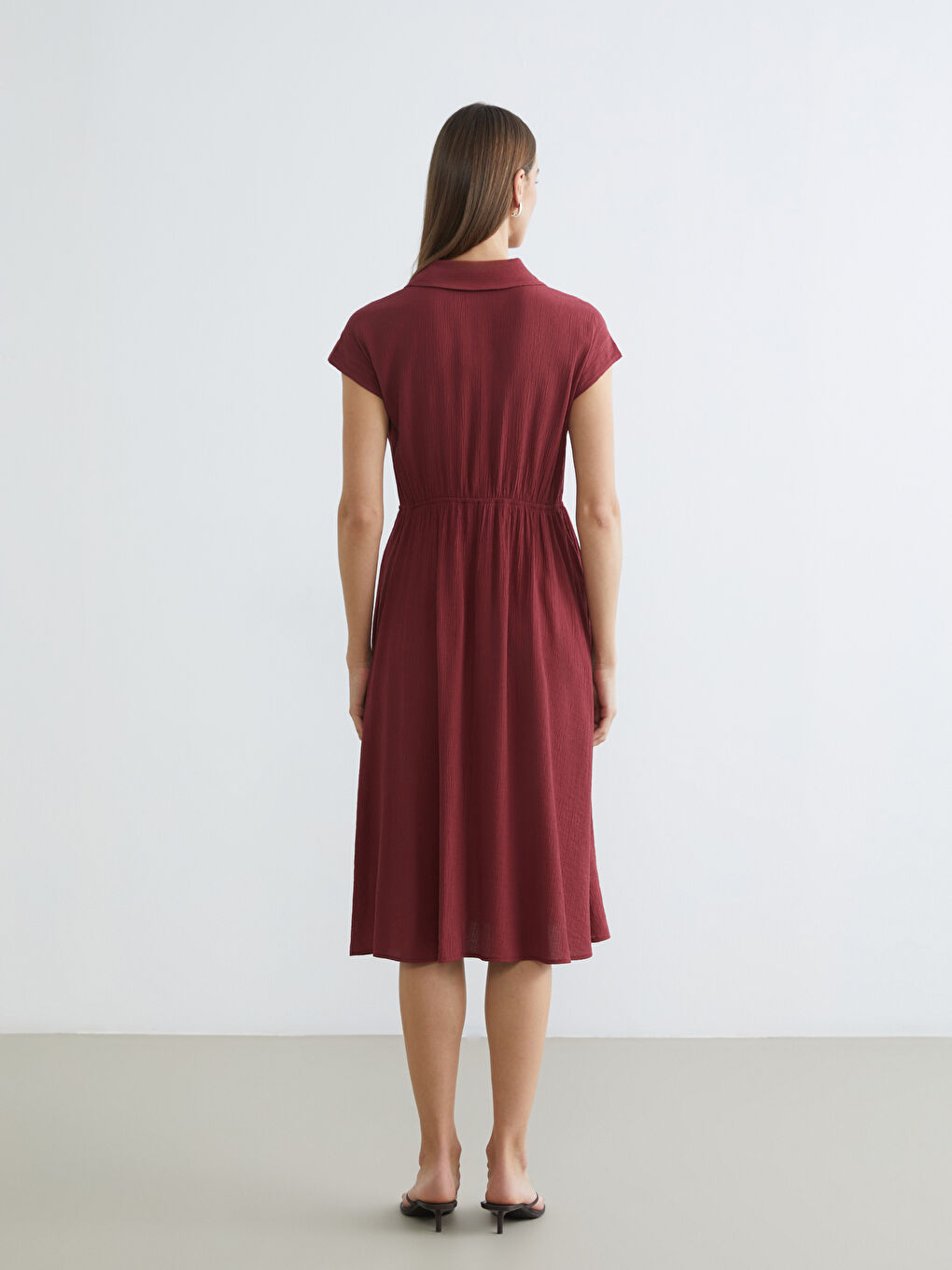 Robe ROUGE BORDEAUX Femme-3