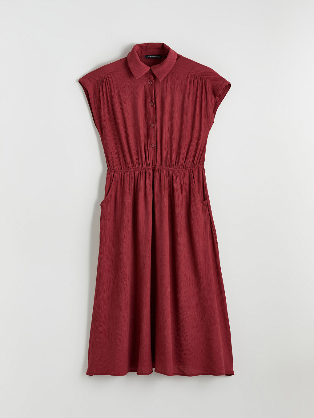 Robe ROUGE BORDEAUX Femme-4
