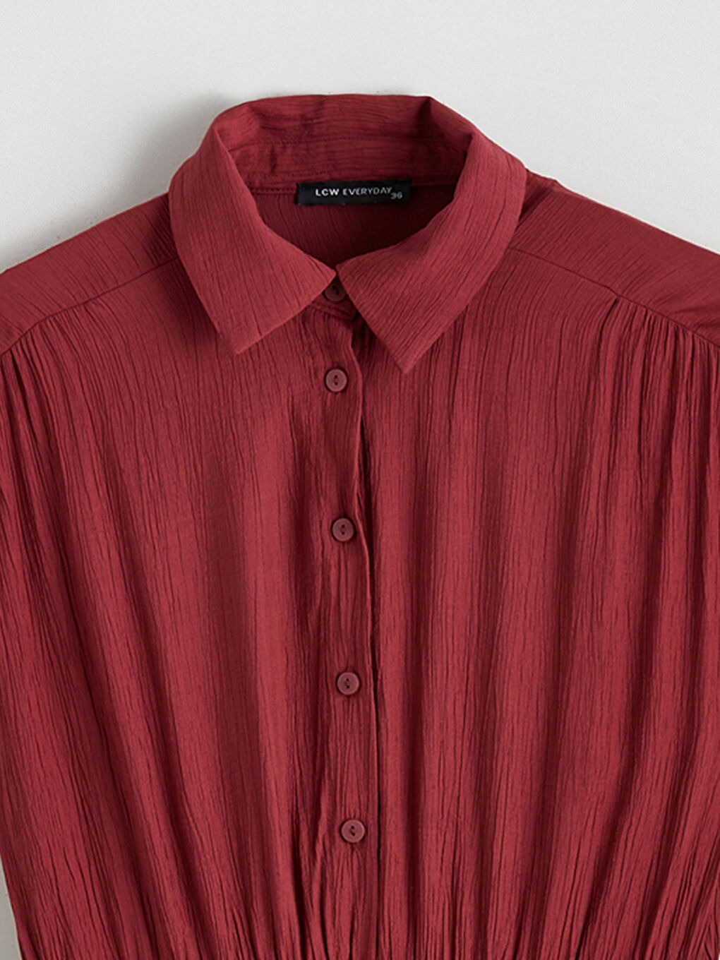 Robe ROUGE BORDEAUX Femme-5