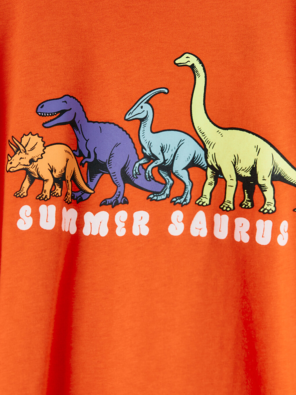 Tricou băieți cu imprimeu dinozaur-3