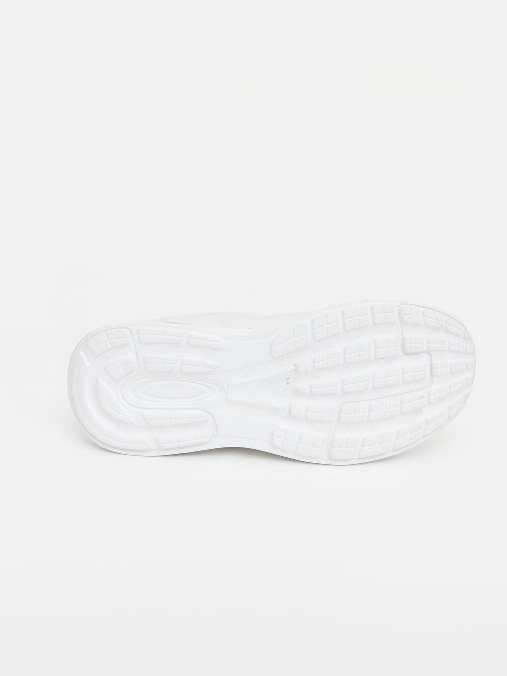 Beyaz Bağcıklı Kalın Tabanlı Kadın Spor Ayakkabı-3