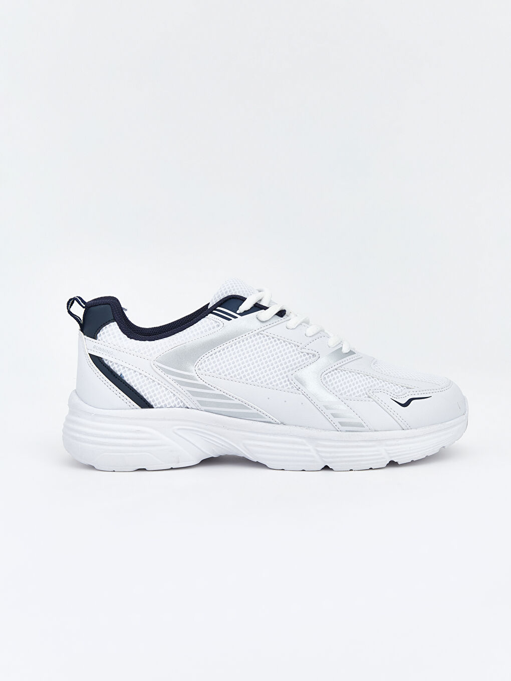 Beyaz Bağcıklı Erkek Spor Ayakkabı-1