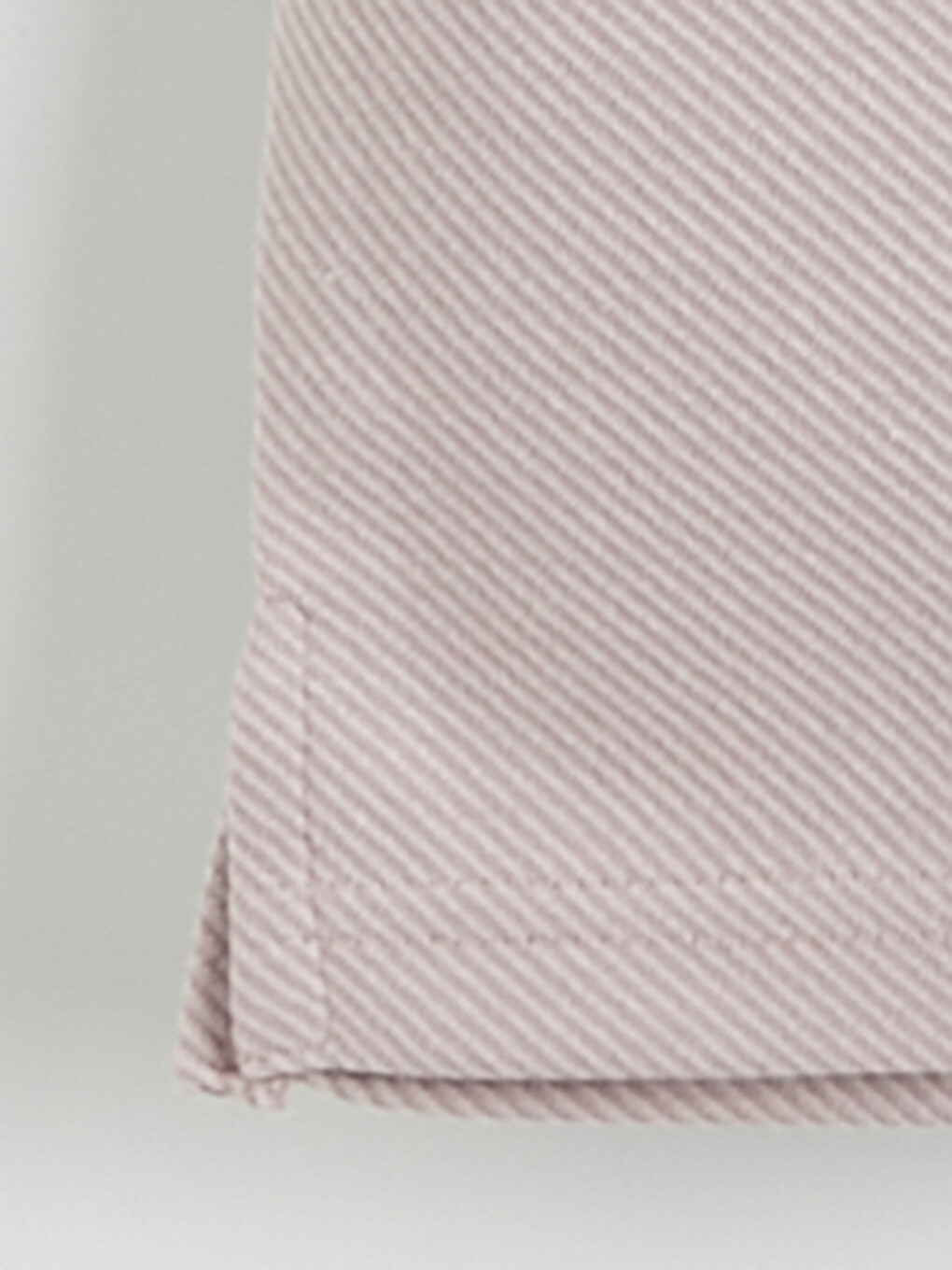 Pembe Polo Yaka Dokulu Erkek Tişört-5
