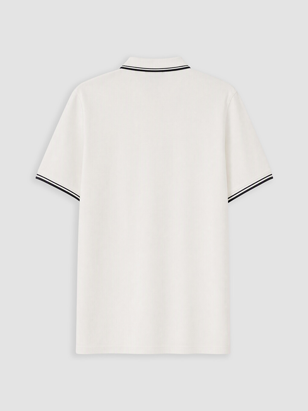 Polo Collar Textured Men's T-shirt-6