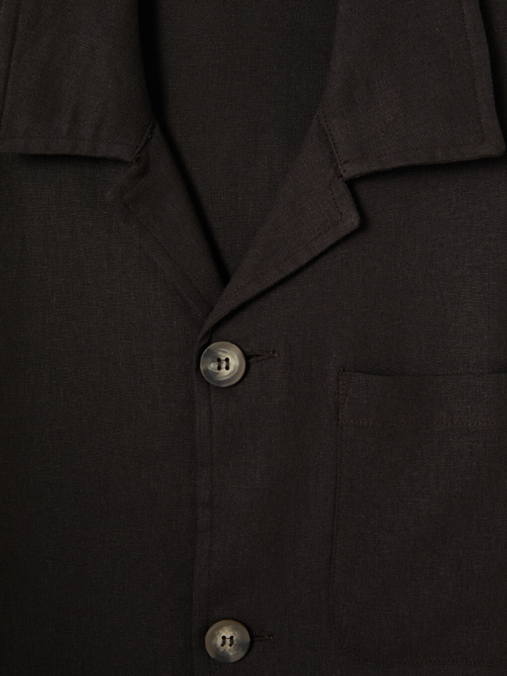 Kahverengi Regular Fit Erkek Keten Karışımlı Blazer Ceket-2