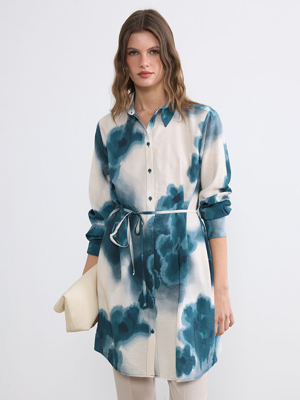 Woman BLUE Shirt Tunic