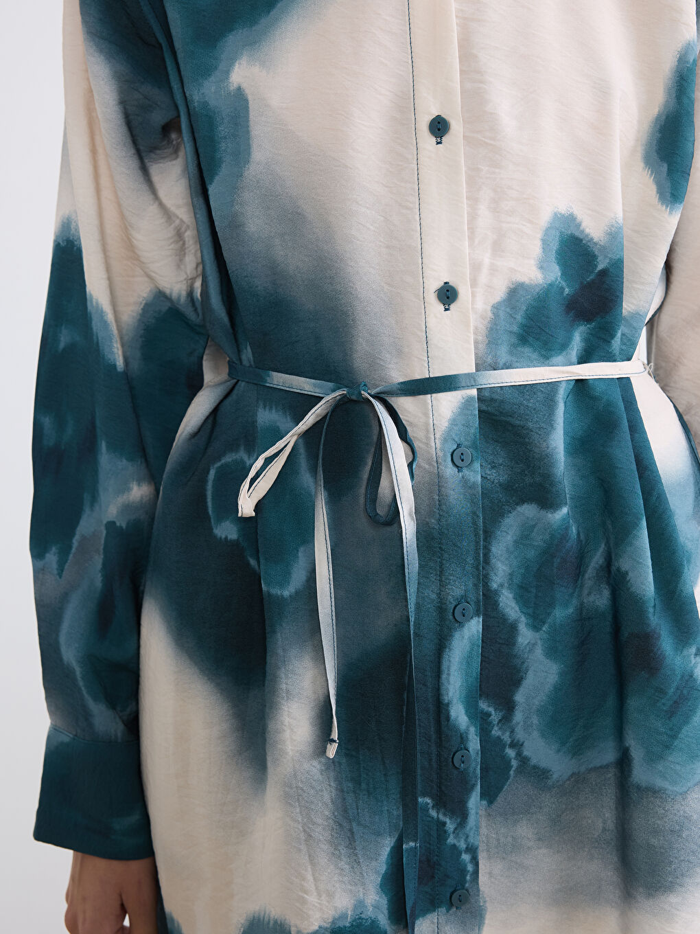 Woman BLUE Shirt Tunic-2