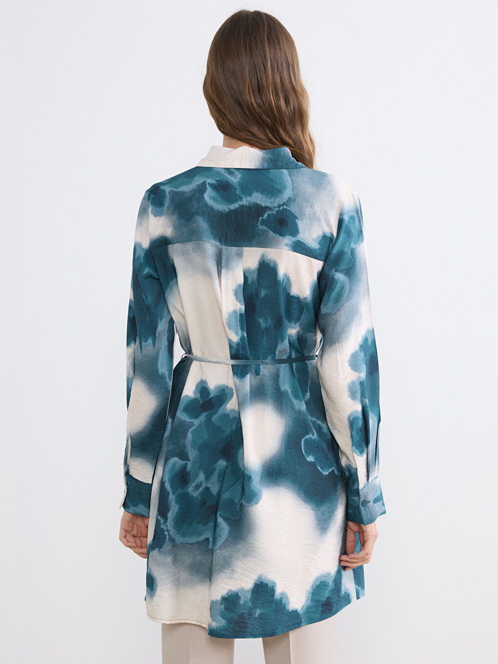 Woman BLUE Shirt Tunic-3