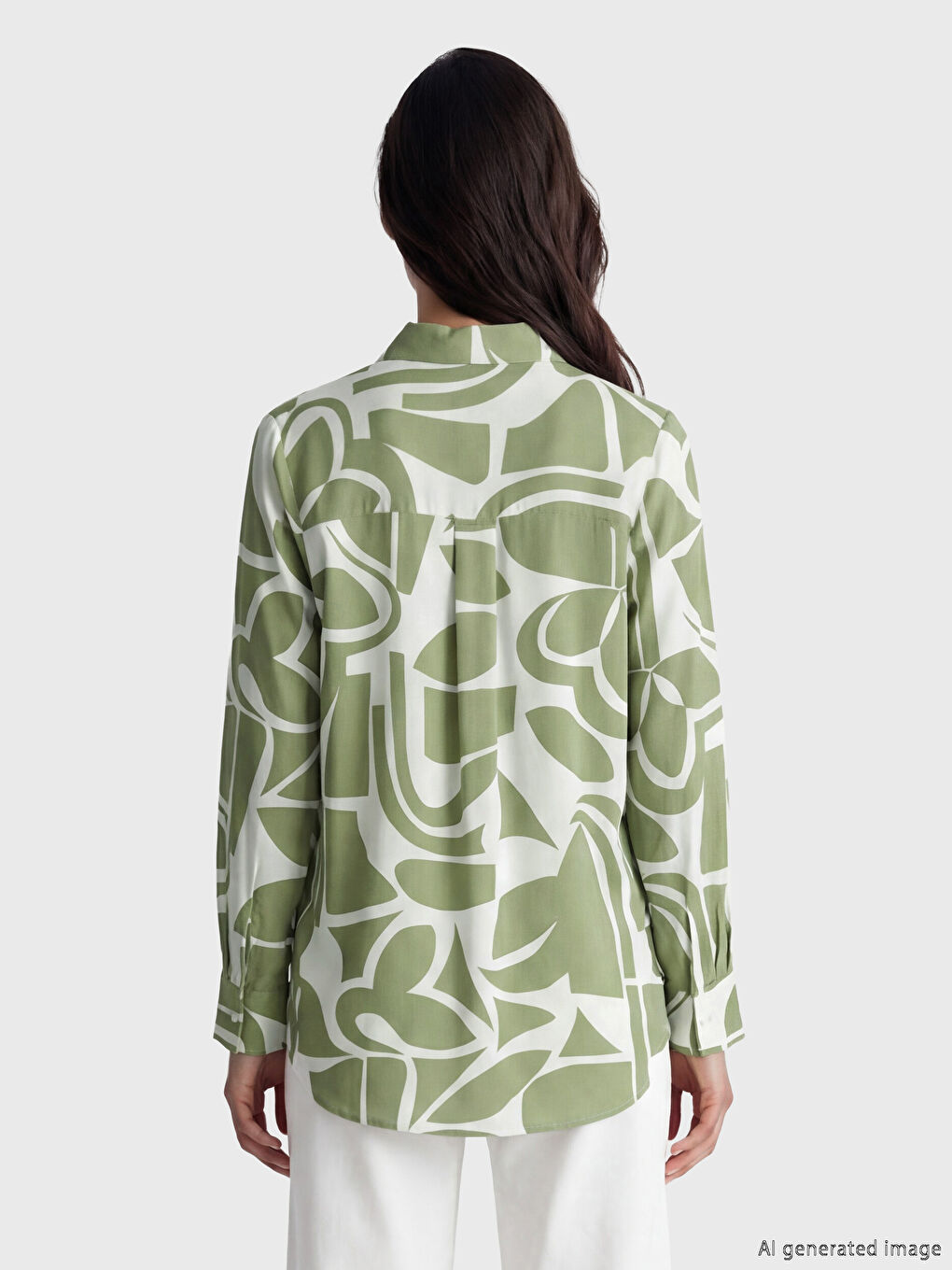 Patterned Women's Shirt Tunic-2