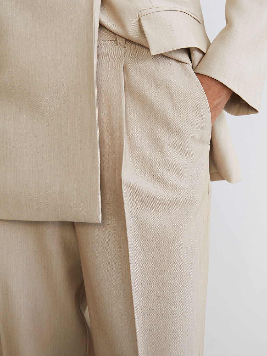 Pantalons de costume BEIGE Femme-2