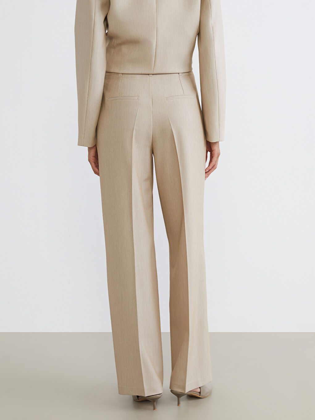 Pantalons de costume BEIGE Femme-3
