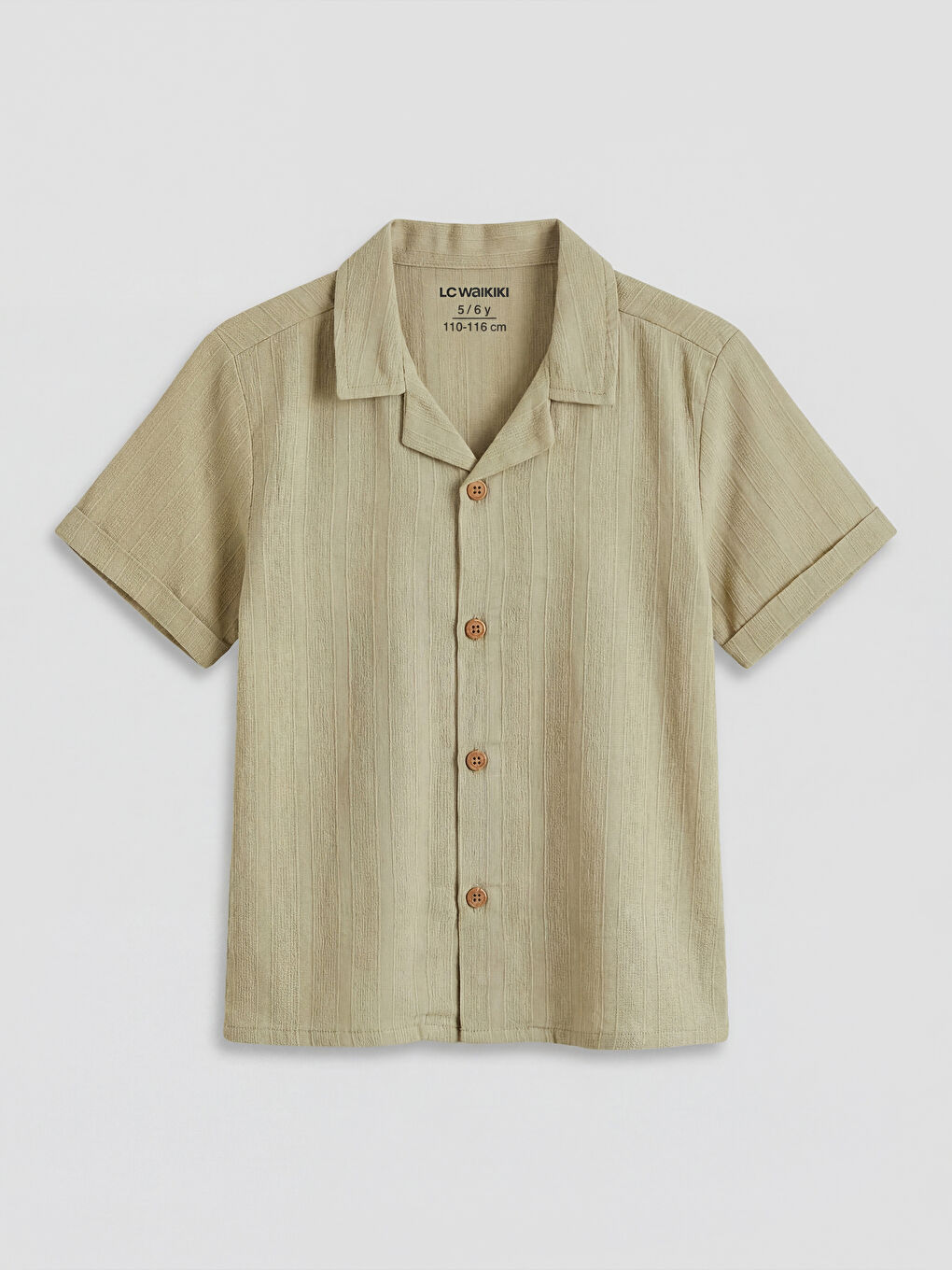 Yeşil Keten Karışımlı Erkek Çocuk Takım-1