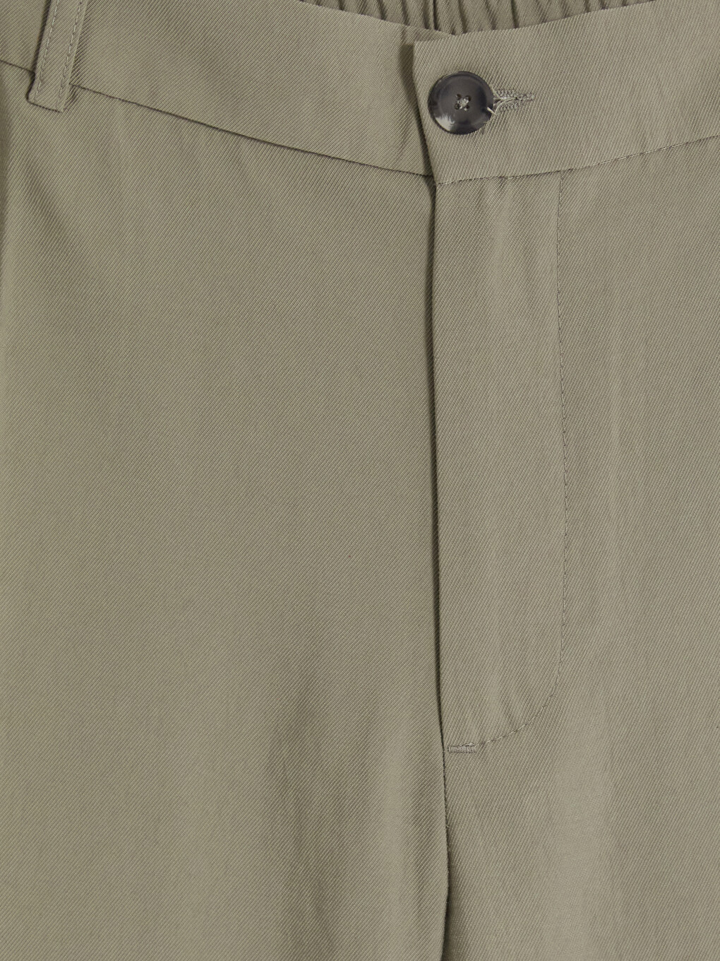 Pantaloni Bărbați Standard Fit Cu Talie Elastică Și Pliseuri-1