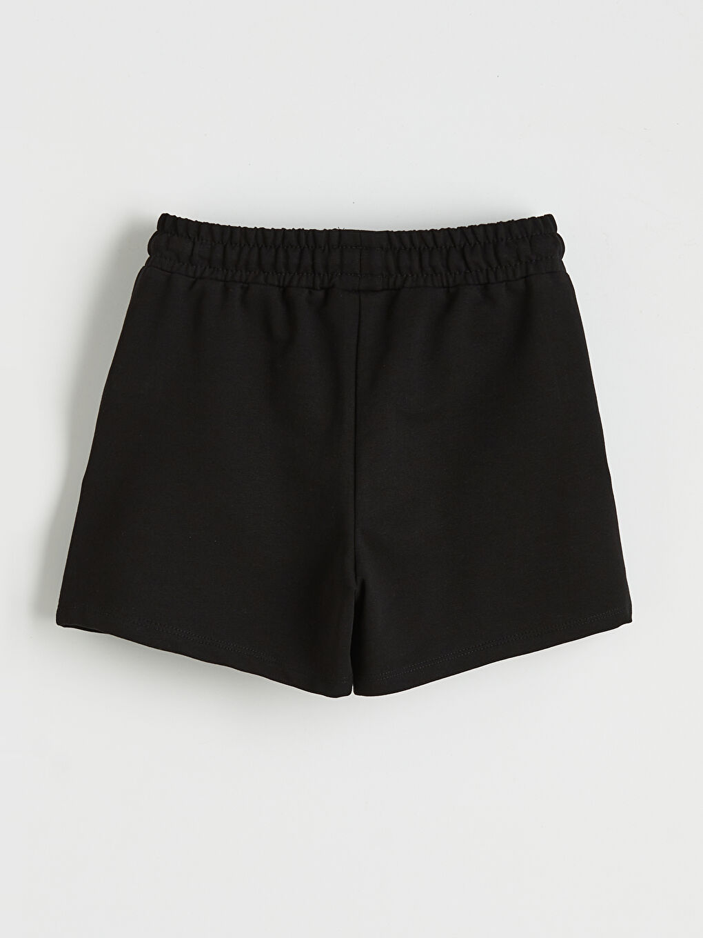 Siyah Beli Lastikli Kız Çocuk Şort-1