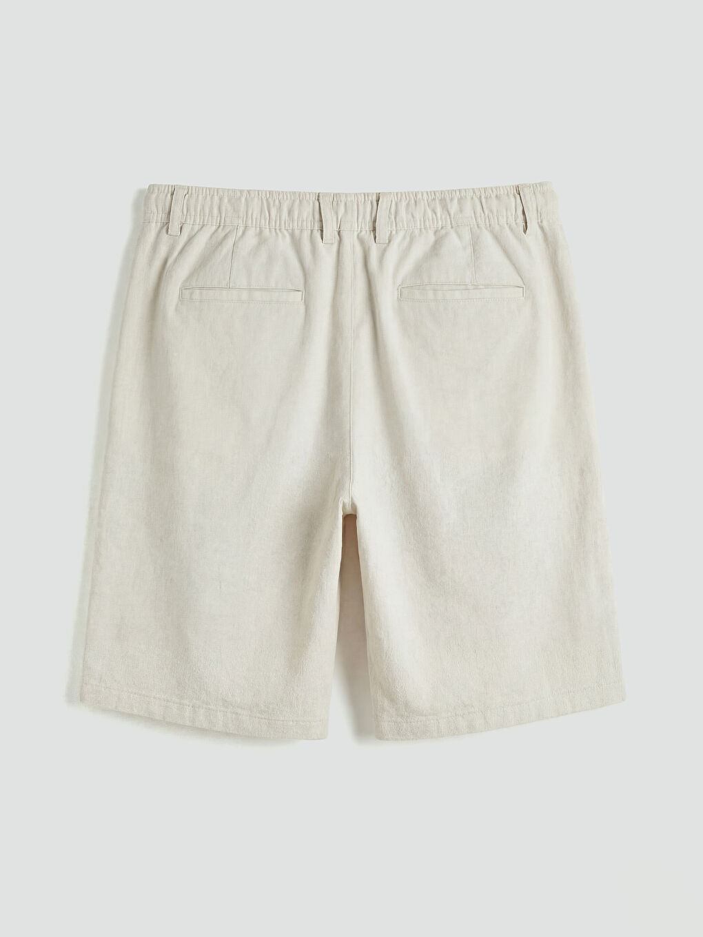 Мъжки шорти Regular Fit с ленена визия-4