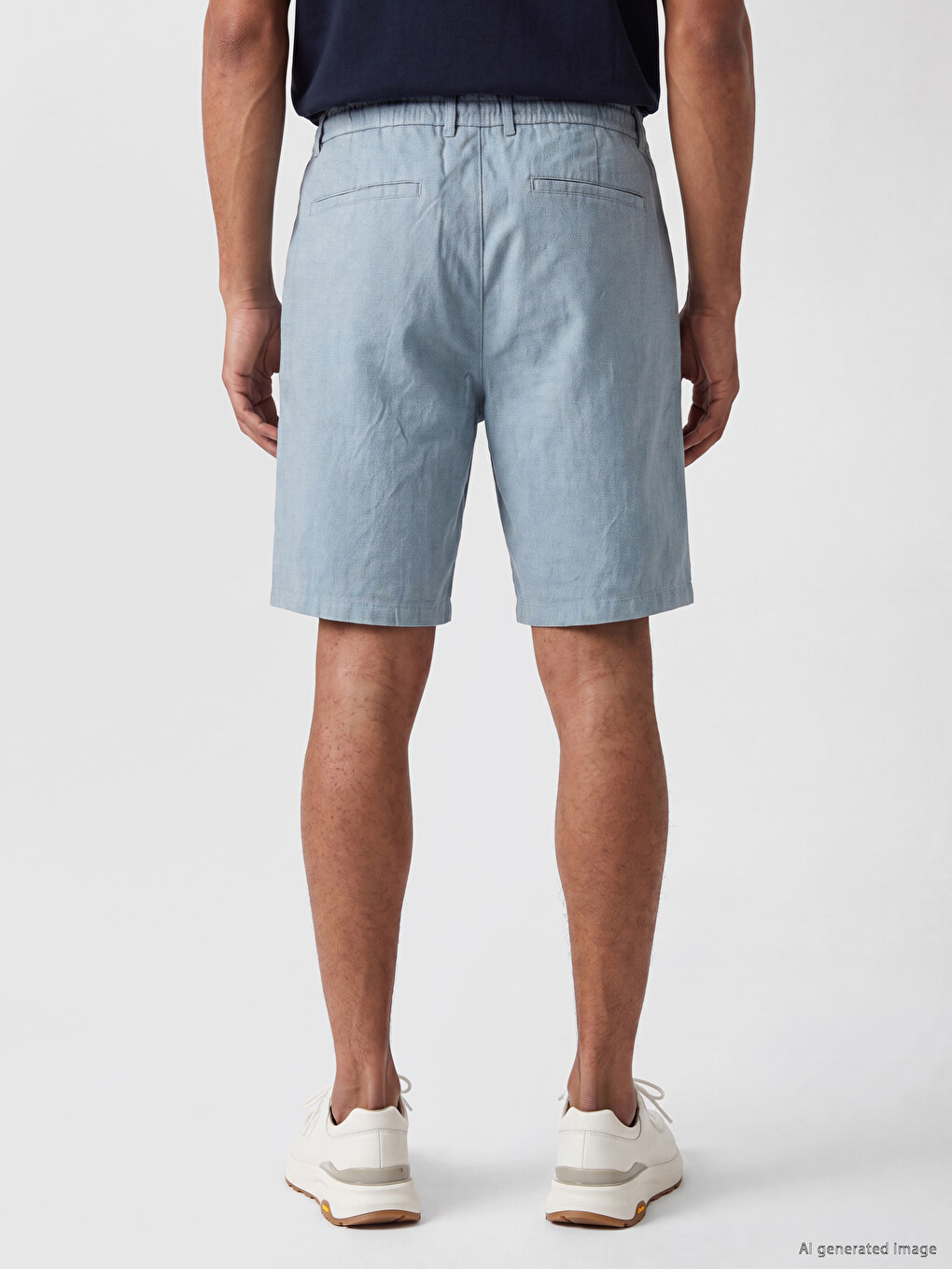 Man Blue Shorts-3