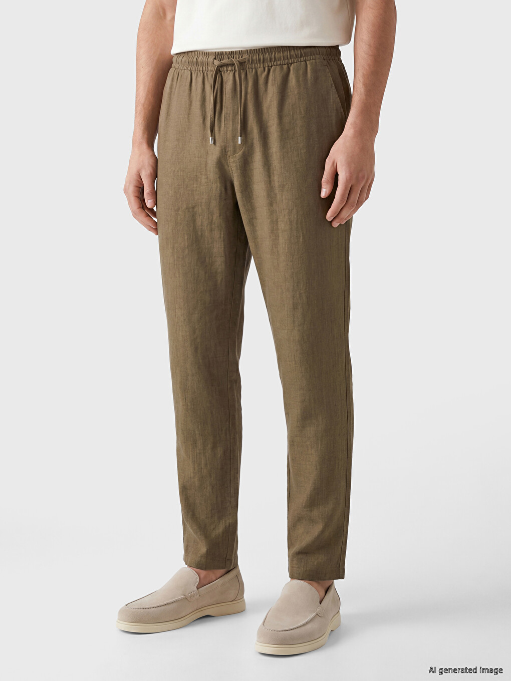 Muškarac Smeđa Pantalone-1