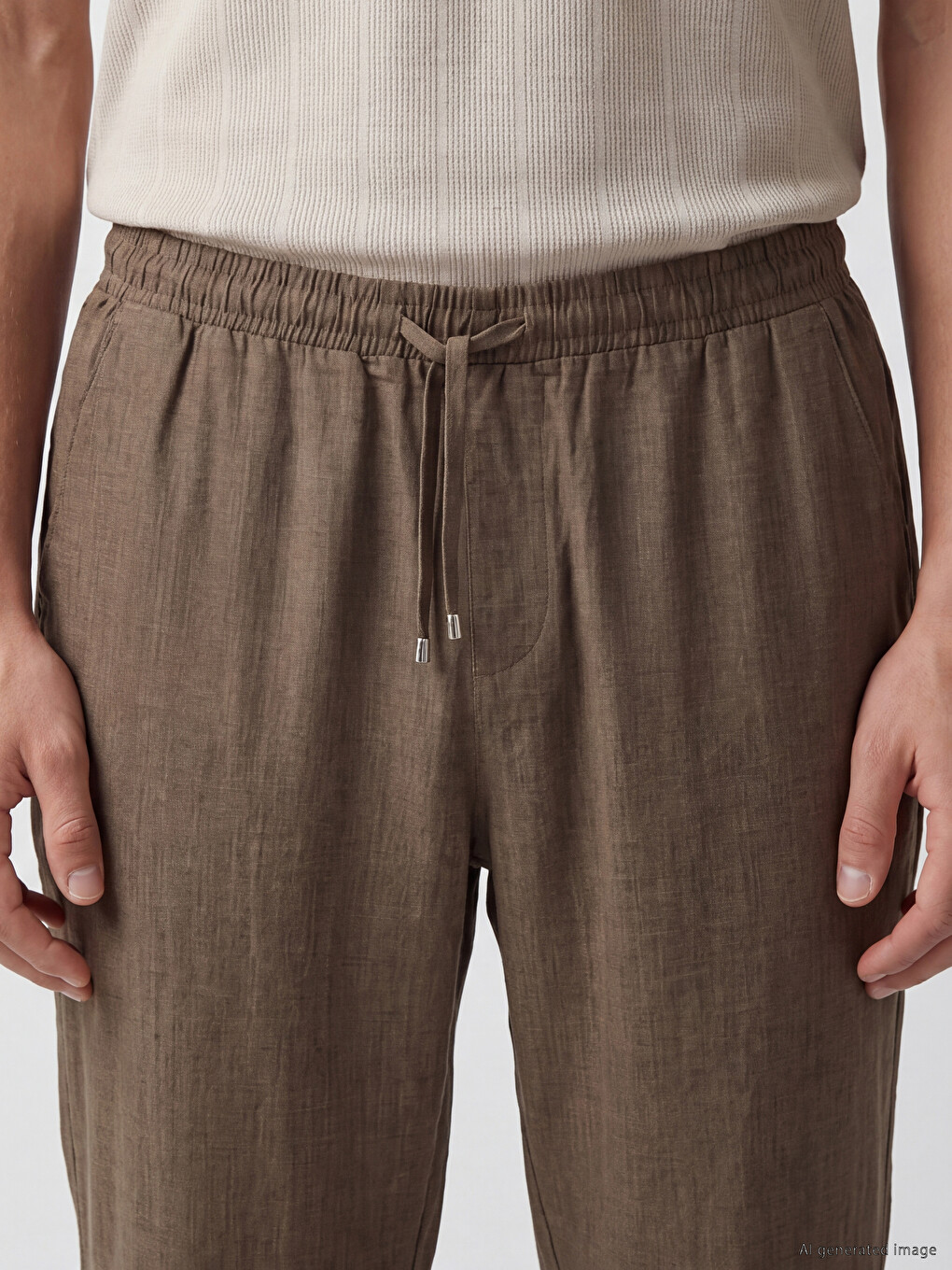 Muškarac Smeđa Pantalone-2
