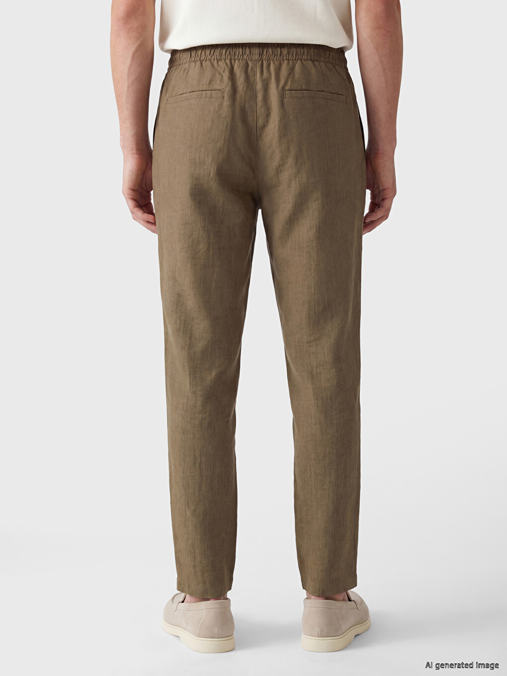 Muškarac Smeđa Pantalone-3