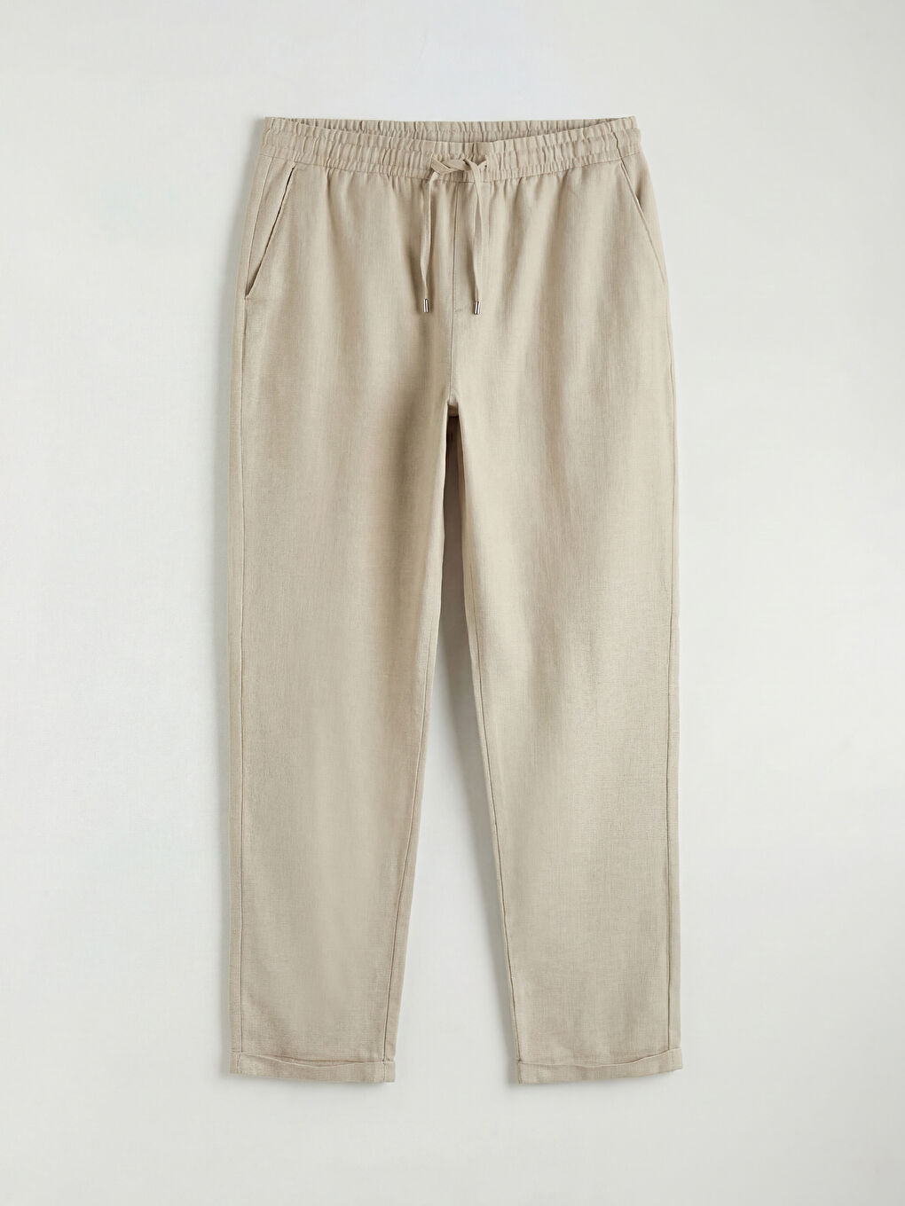 Regular Fit Dobby Fabric Men's Trousers-3