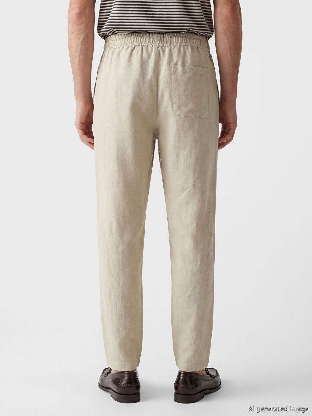 Regular Fit Dobby Fabric Men's Trousers-2