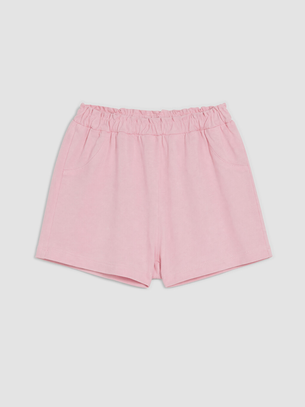 Pembe Çiçekli Kız Bebek Şortlu Takım-2