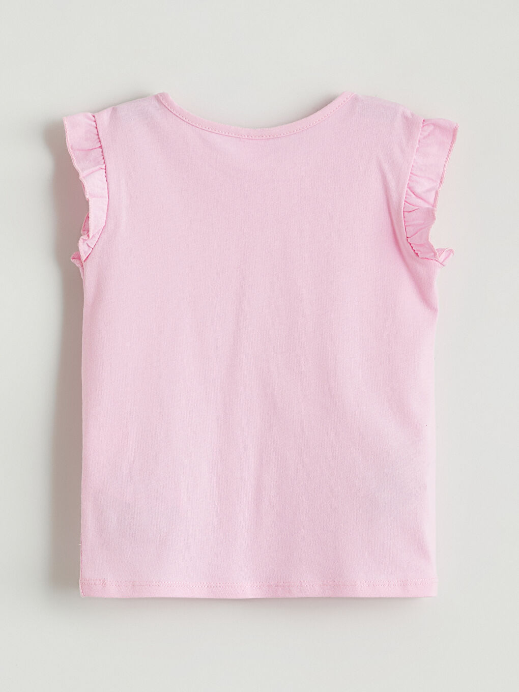 Pembe Bisiklet Yaka Baskılı Kız Çocuk Tişört ve Şort-3