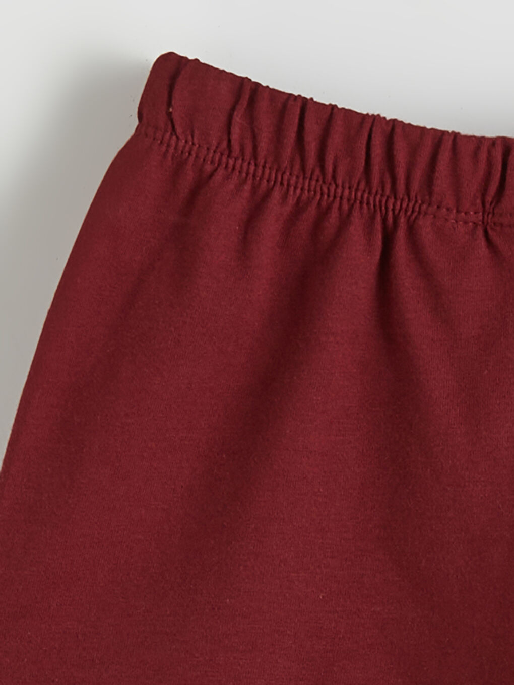 Beyaz Bisiklet Yaka Baskılı Kız Çocuk Tişört ve Şort-5