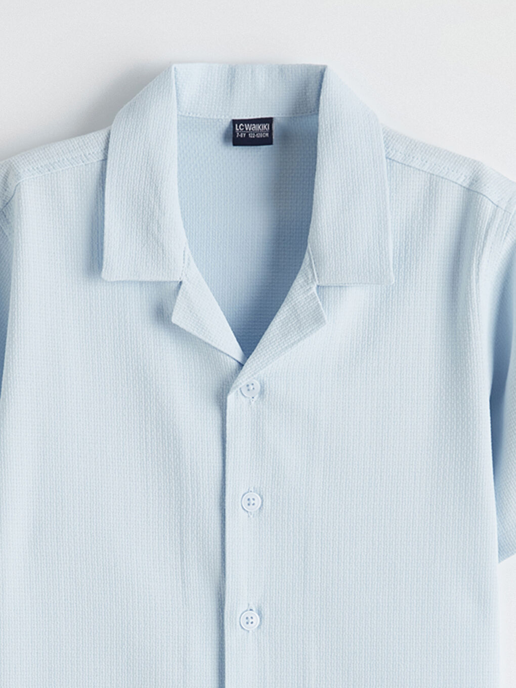 Mavi Resort Yaka Erkek Çocuk Gömlek-1