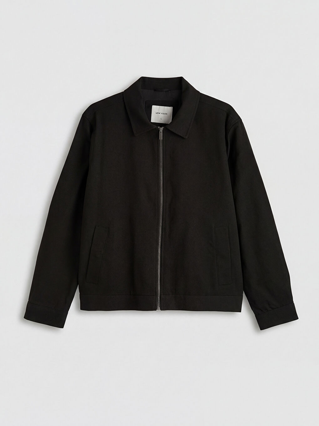 Siyah Standart Kalıp Gömlek Yaka Erkek Mont