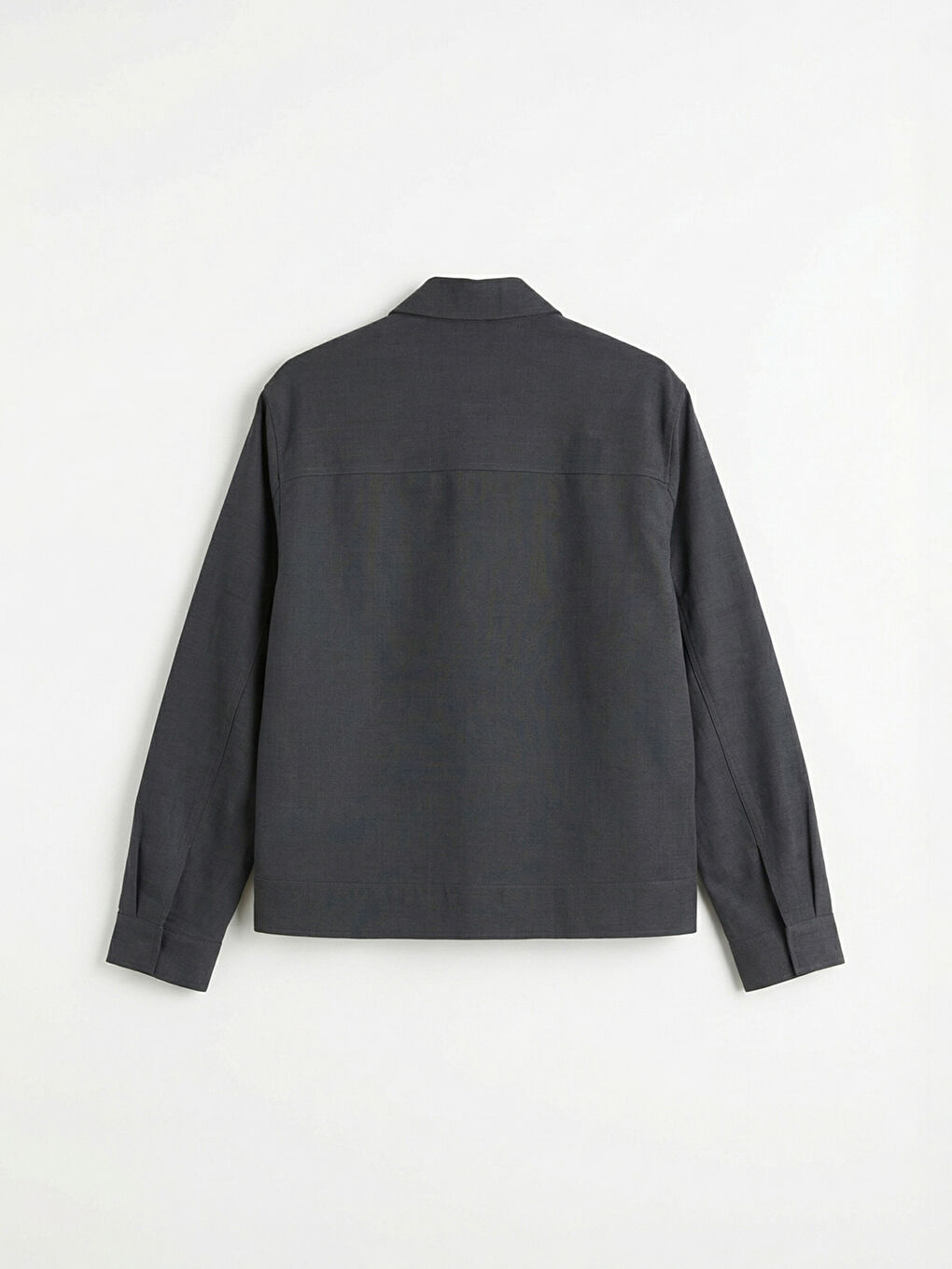 түзу пішімді жағалы ерлер пальтосы-5