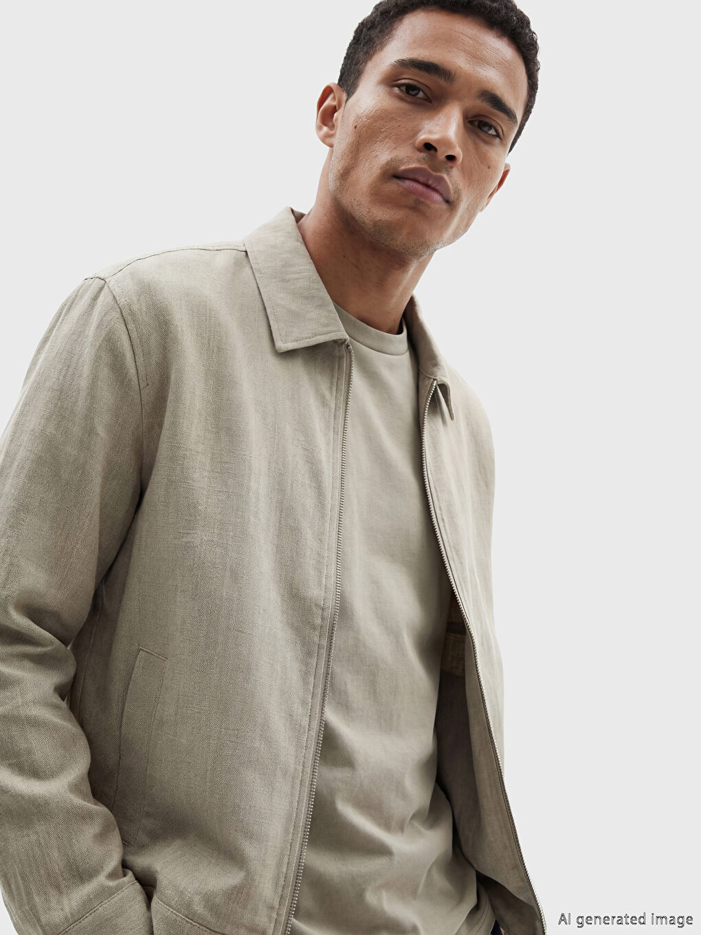 Standart Kalıp Gömlek Yaka Erkek Mont